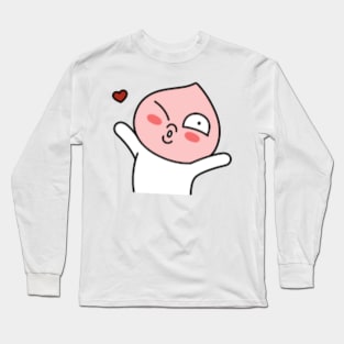 KakaoTalk Friends Apeach (Kisses ) Long Sleeve T-Shirt